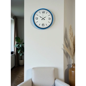 Zentime 36 Cm Mavi Dekoratid Duvar Saati