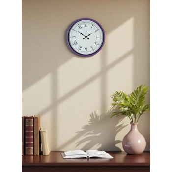 Zentime 36 Cm Mor Dekoratif Duvar Saati