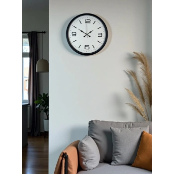 Zentime 36 Cm Siyah Dekoratif Duvar Saati