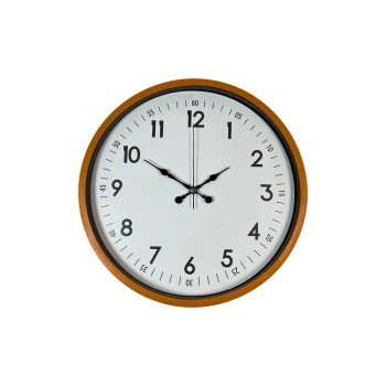 Zentime 36 Cm Turuncu Dekoratif Duvar Saati