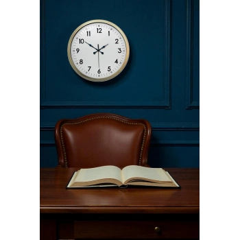 Zentime Eskitme Standart 40 Cm Metal Klasik Duvar Saati