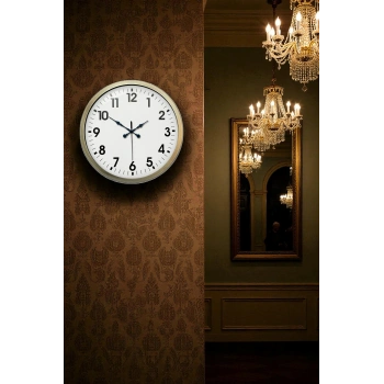 Zentime Eskitme Standart 40 Cm Metal Klasik Duvar Saati