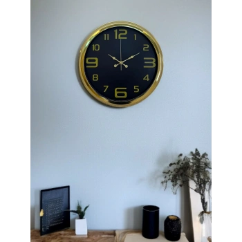 Zentime 40 Cm Gold Lüks Duvar Saati