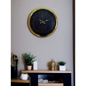 Zentime 40 Cm Gold Lüks Duvar Saati