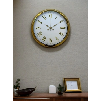 Zentime 40 Cm Gold Lüks Duvar Saati