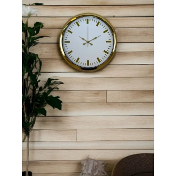 Zentime 40 Cm Gold Lüks Duvar Saati