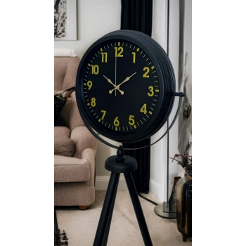 Zentime Black Prime Gold Rakamlı Tripod Ayaklı Saat