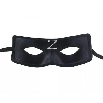 Zorro Maskesi Arkadan Lastikli Z Baskılı