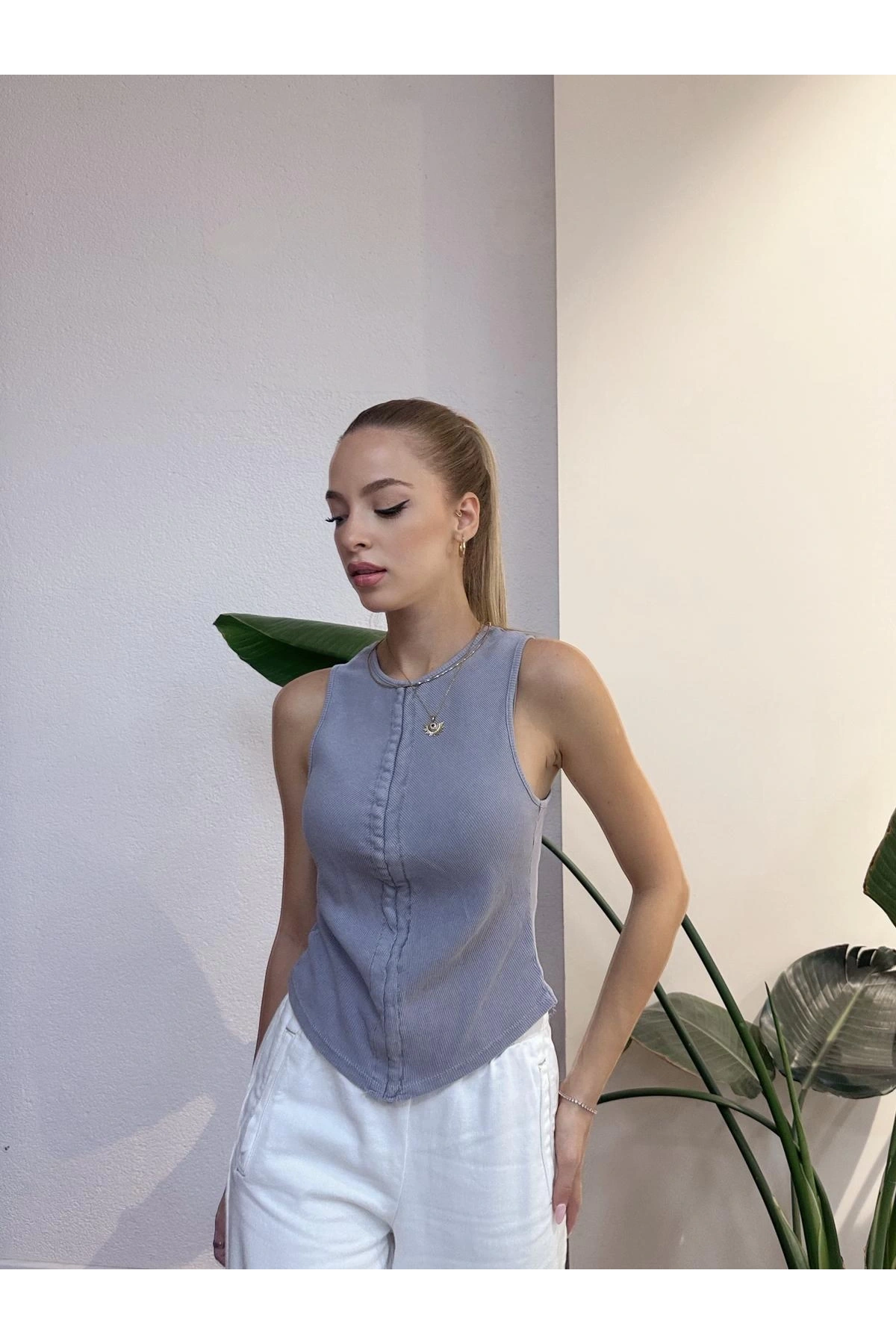 Kolsuz Önü Büzgülü Bluz