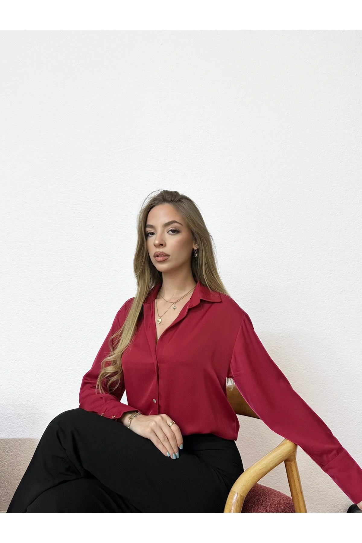 Basic Kırmızı Gömlek