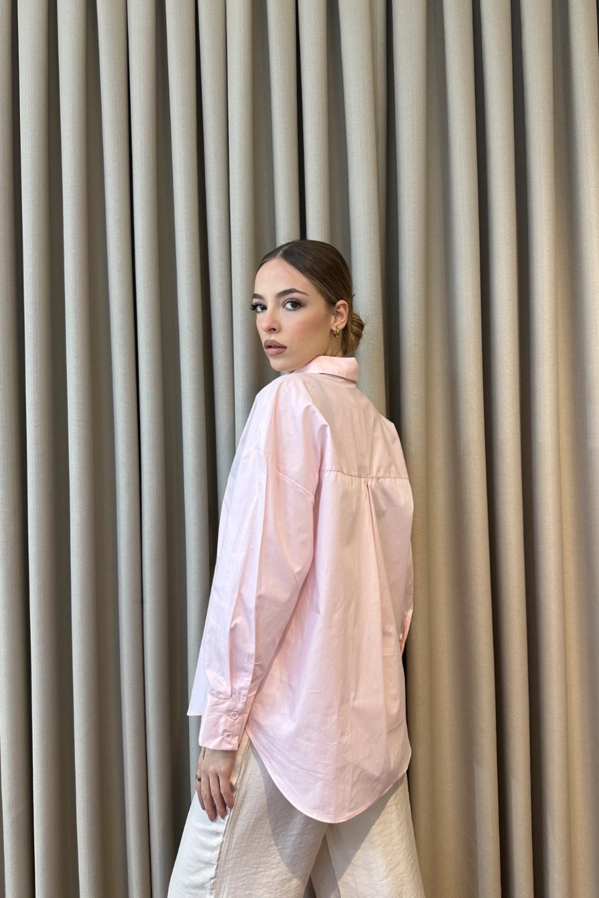 Oversize Pamuklu Gömlek