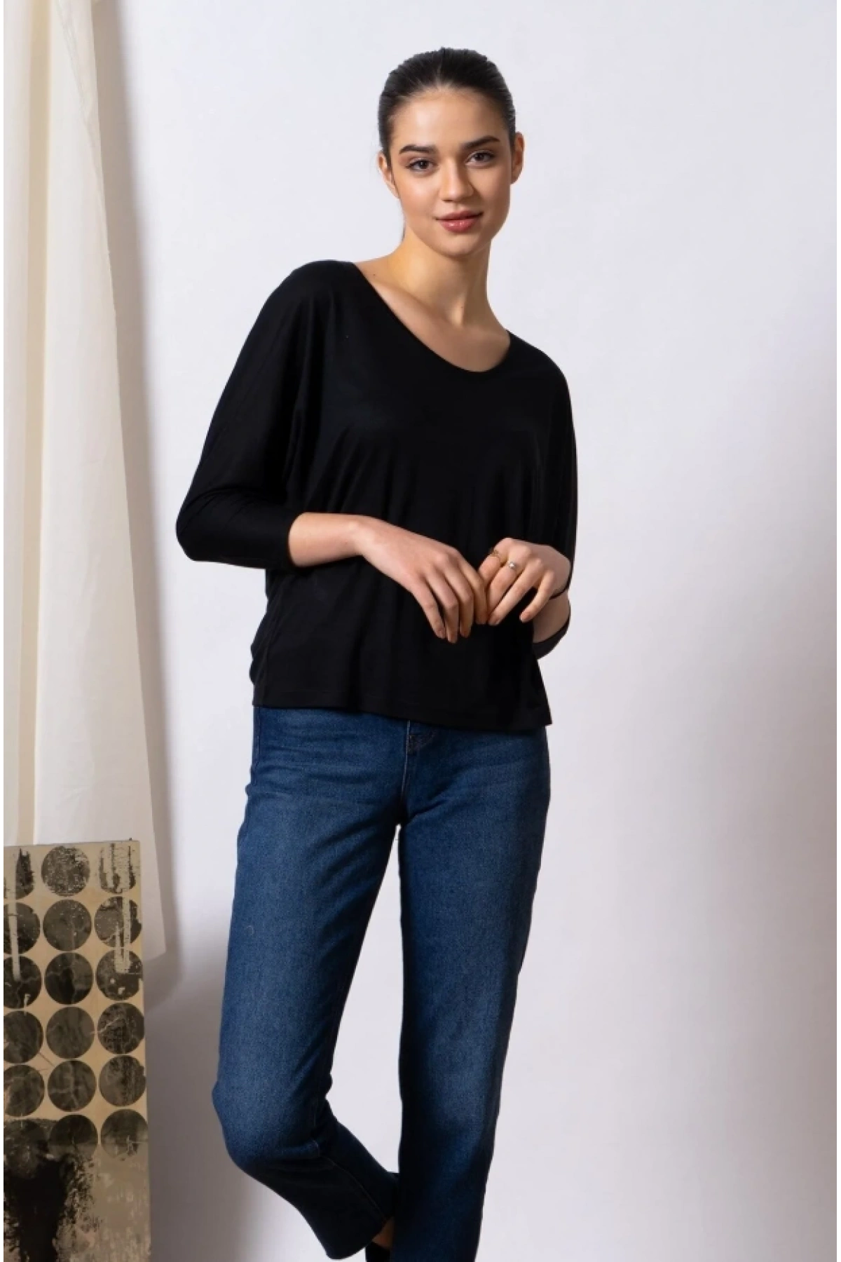 Uzun Kollu Basic Bluz