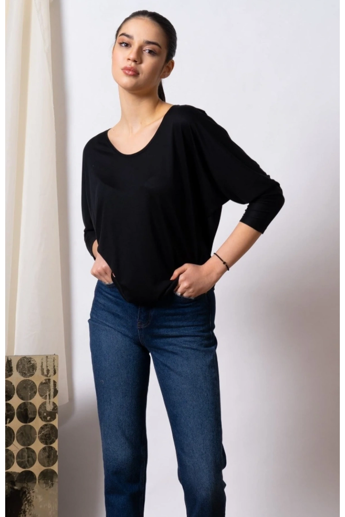 Uzun Kollu Basic Bluz