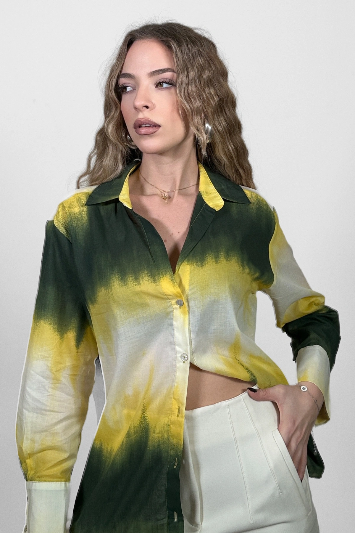 Degrade Desenli Gömlek