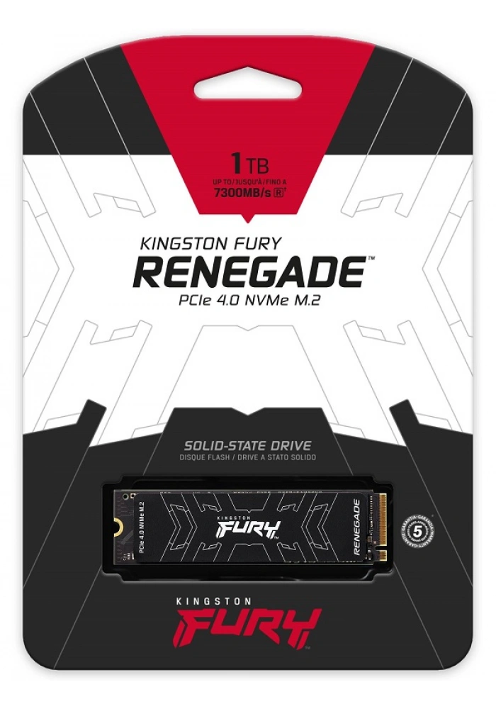 1TB KINGSTON FURY Renegade M.2 NVMe PCIe 4.0 SFYRS/1000G 6000/7300MB/s