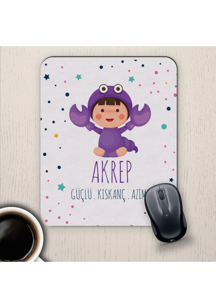 Akrep Burçlarına Özel Sevimli Mouse Pad