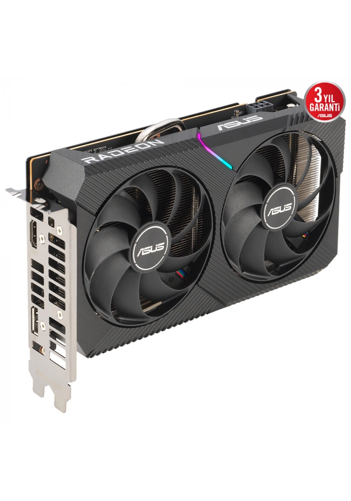 ASUS DUAL-RX6500XT-O4G 4GB GDDR6 HDMI DP 64BİT