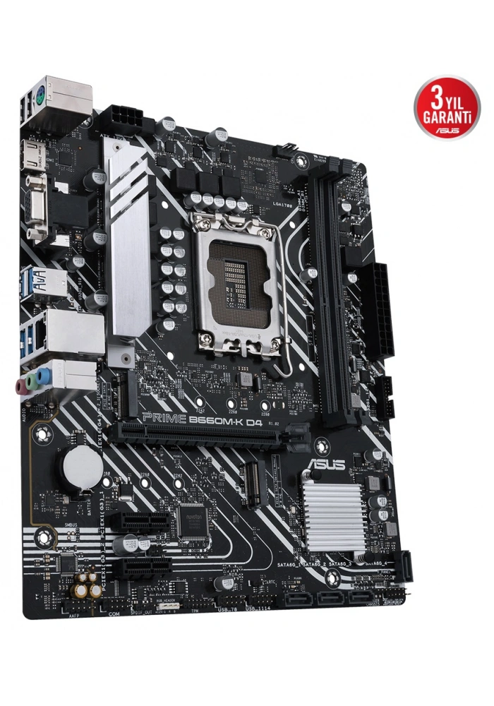 ASUS PRIME B660M-K D4 DDR4 5333(OC) M.2  mATX 1700p