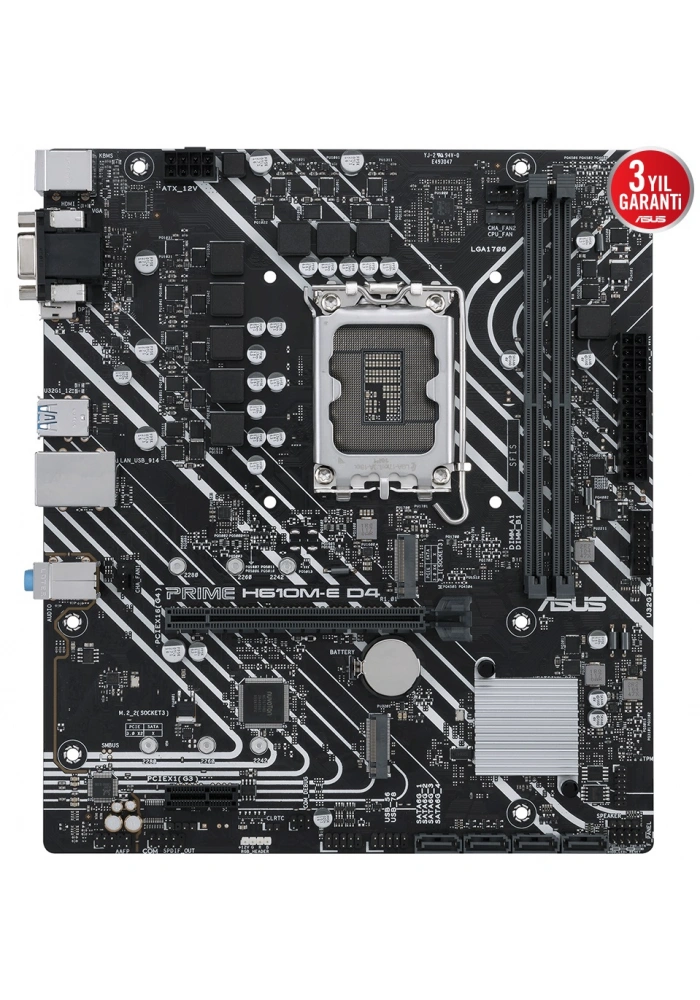 ASUS PRIME H610M-E DDR4 3200(OC) VGA HDMI DP M.2 mATX 1700p