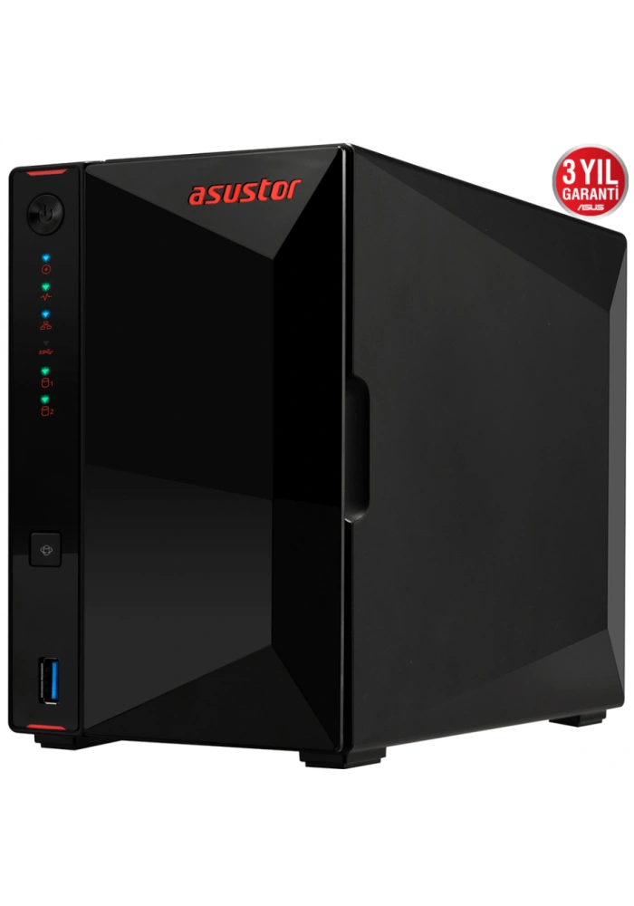 ASUSTOR AS5202T 2 SLOT 2GB DDR4 3.5 NAS DEPOLAMA ÜNİTESİ