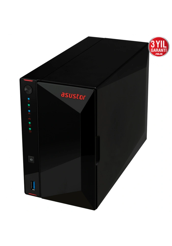 ASUSTOR AS5202T 2 SLOT 2GB DDR4 3.5 NAS DEPOLAMA ÜNİTESİ