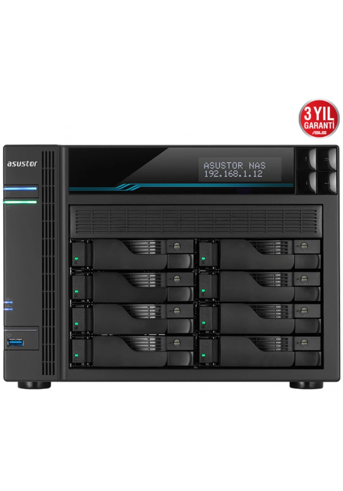 ASUSTOR AS6508T 8 SLOT 8GB DDR4 3.5 NAS DEPOLAMA ÜNİTESİ