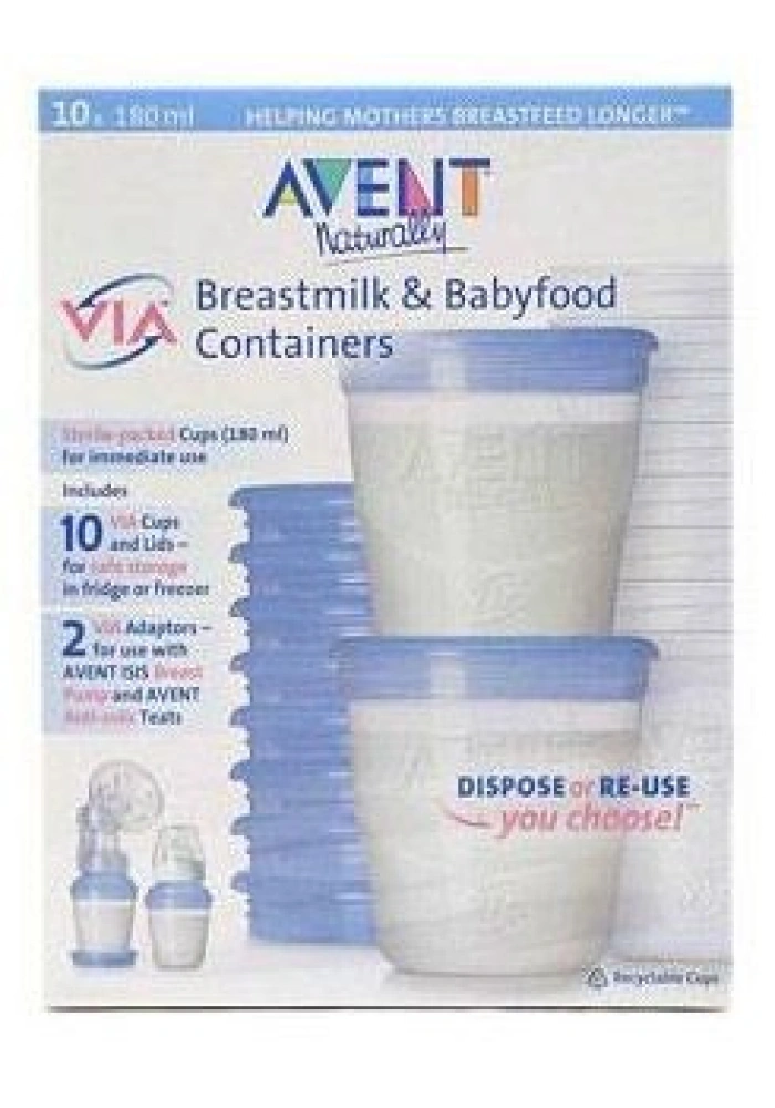 Avent Via Anne Sütü Kaplari (10 Adet) (8710103701330)