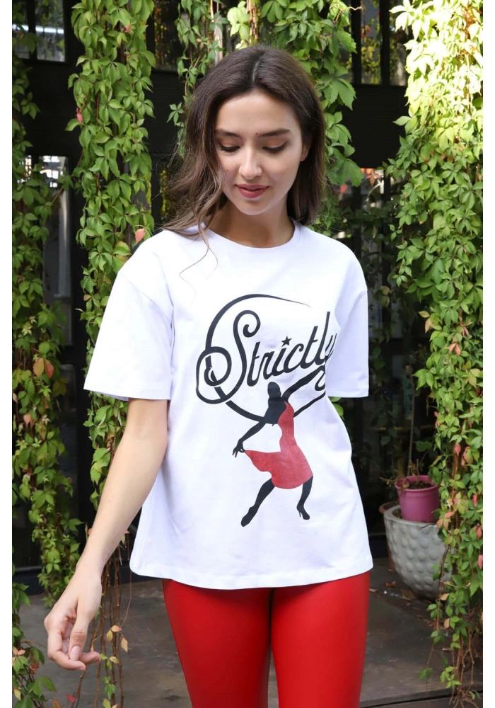 Baskılı Tişört - BEYAZ