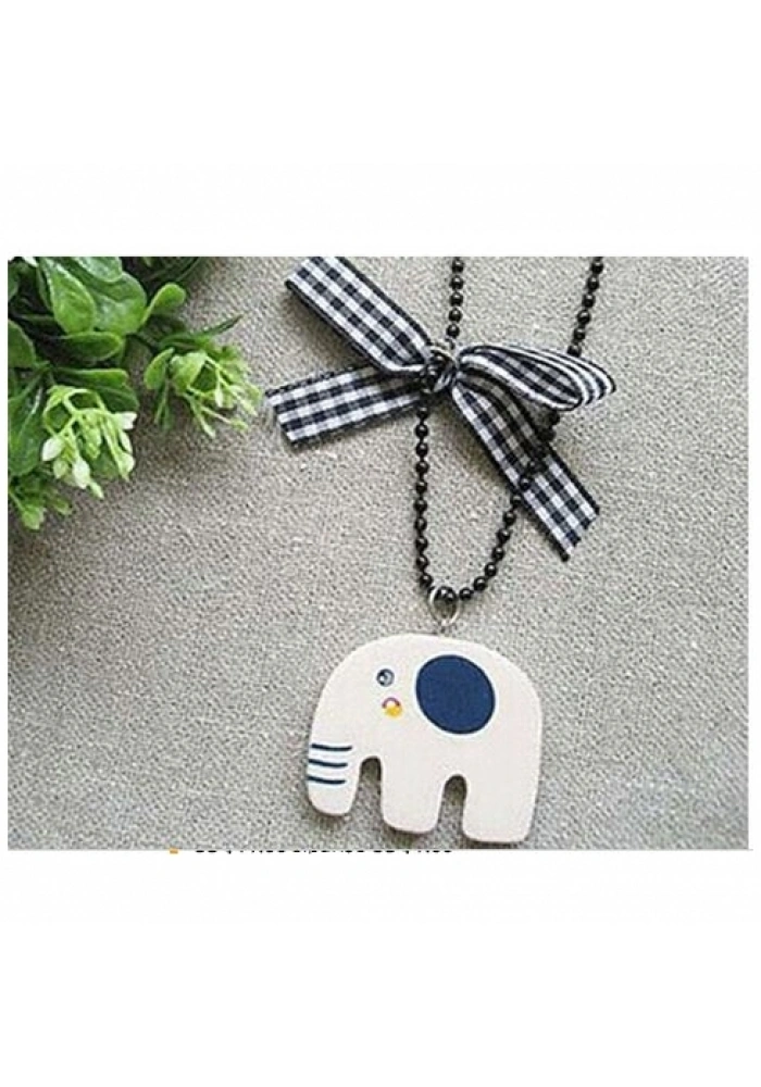 Bayan Liya Retro Sevimli Fil Kolye