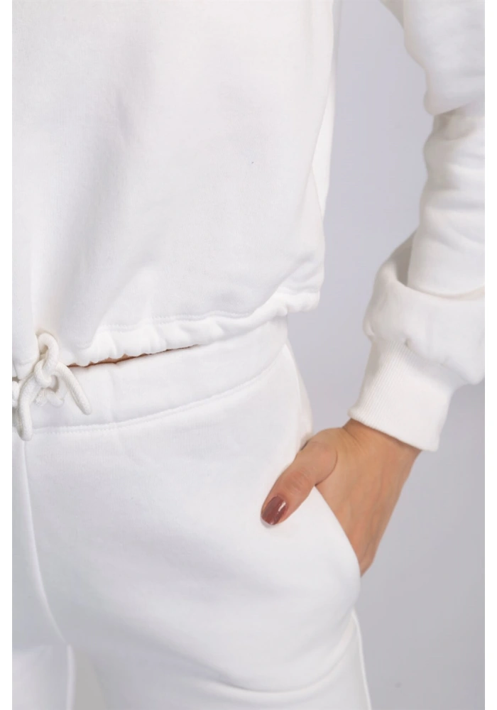 Bel Lastikli Şardonlu İkili Takım-BEYAZ