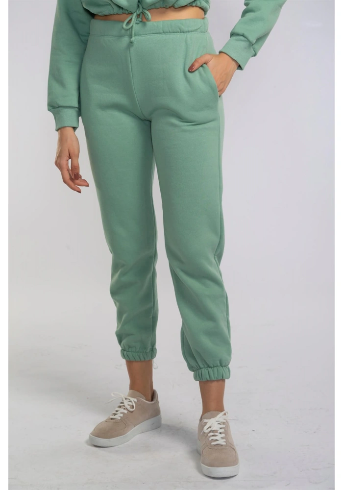 Bel Lastikli Şardonlu İkili Takım-MİNT YEŞİLİ