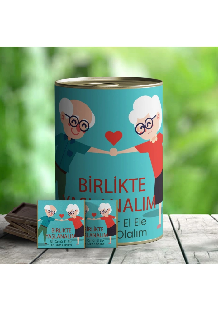 Birlikte Yaşlanalım İlginç Çikolata Konservesi
