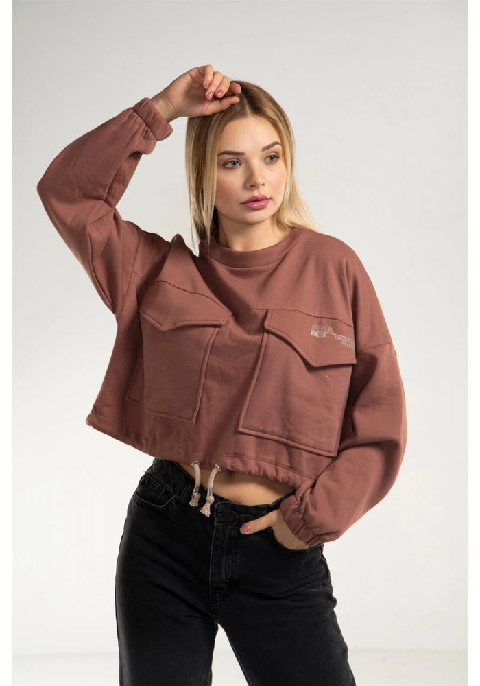 Cepli Crop Sweatshirt - TOPRAK