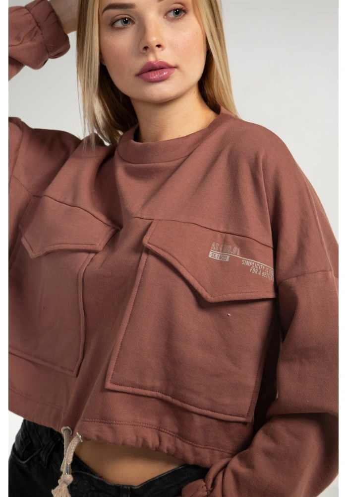 Cepli Crop Sweatshirt - TOPRAK