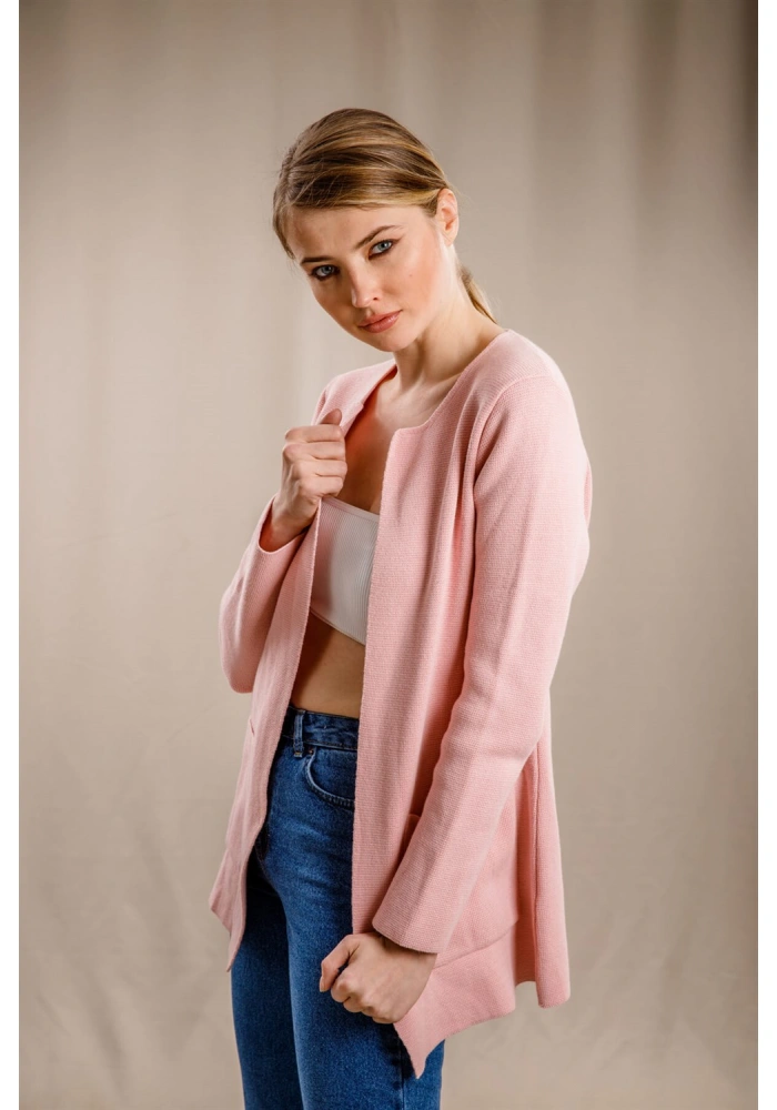 Cepli Uzun Hırka - PUDRA