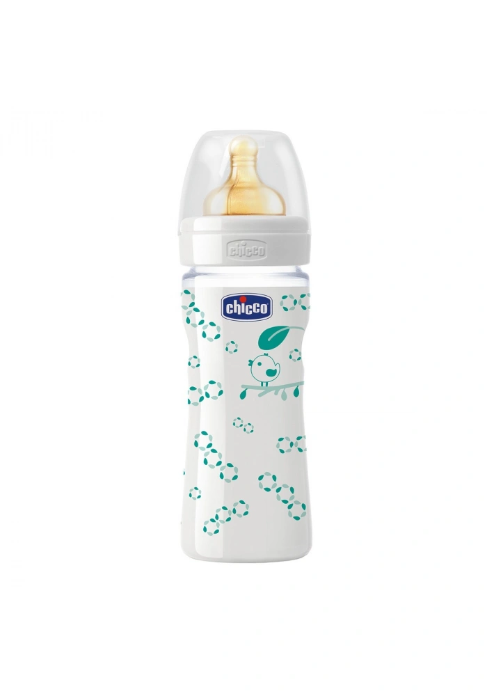 Chicco Desenli Cam Kauçuk Biberon - 240 ML