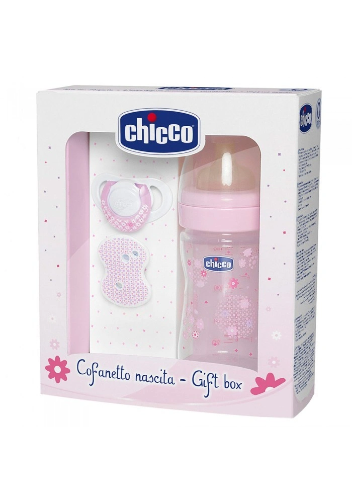 Chicco Yenidoğan Hediye Seti Kaucuk - Pembe