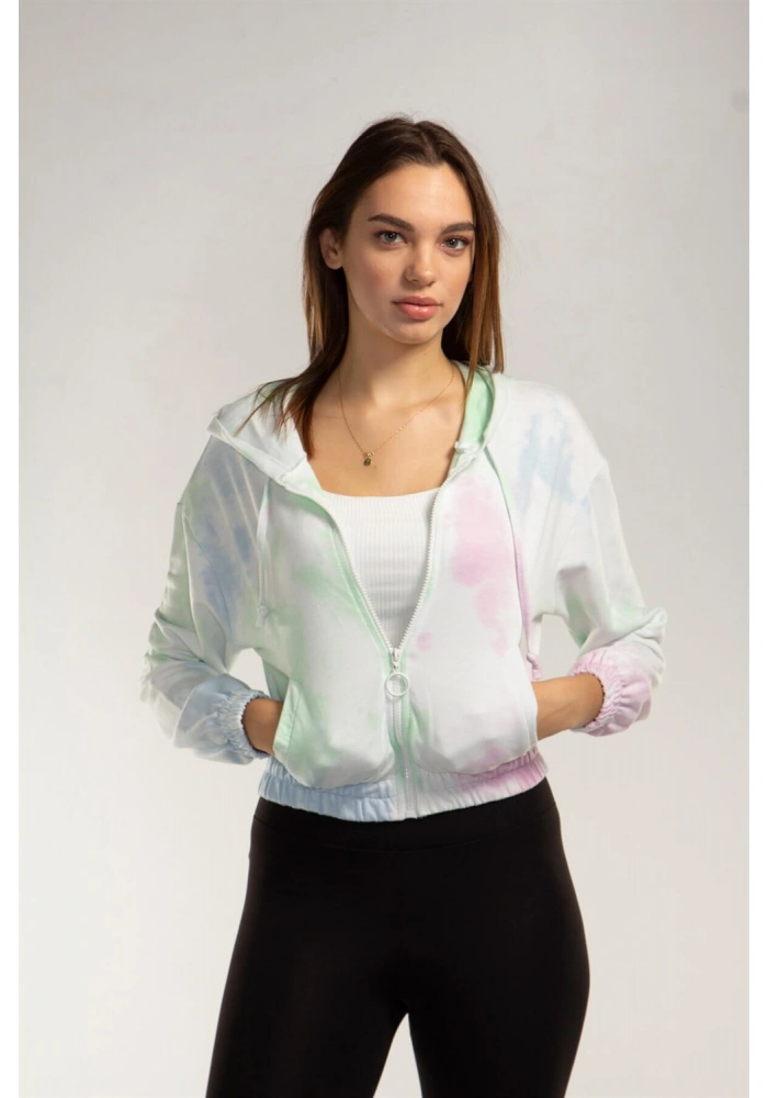 Crop Eşofman Üstü- RENKLİ