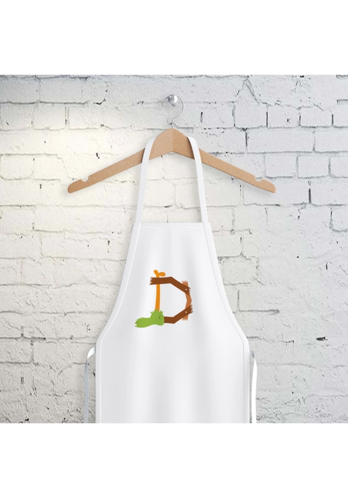 D Harfi Tasarımlı Mutfak Önlüğü