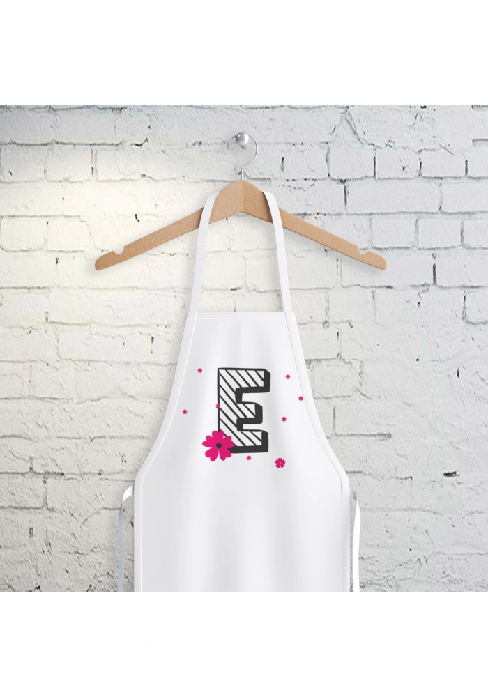E Harfi Tasarımlı Mutfak Önlüğü