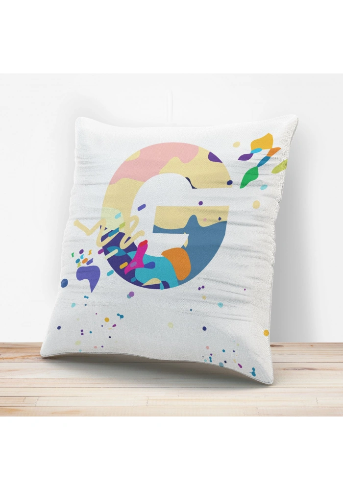 G Harfi Tasarımlı Yastık Kılıfı