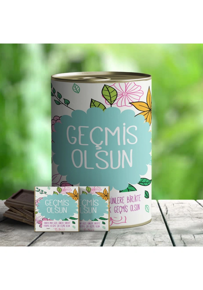 Geçmiş Olsun Hediyelik Çikolata Konservesi