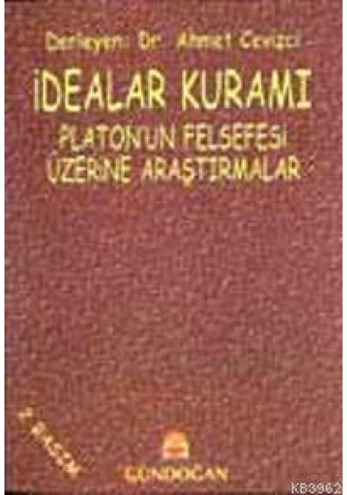 İdealar Kuramı; Platonun Felsefesi Üzerine Araştırmalar