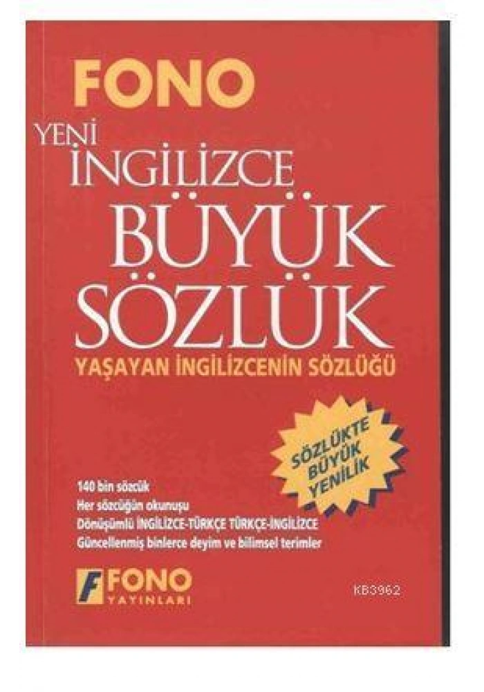 İngilizce / Türkçe - Türkçe / Yeni İngilizce Büyük Sözlük