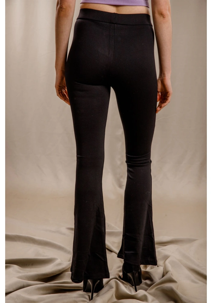İspanyol Paça Tayt - SİYAH