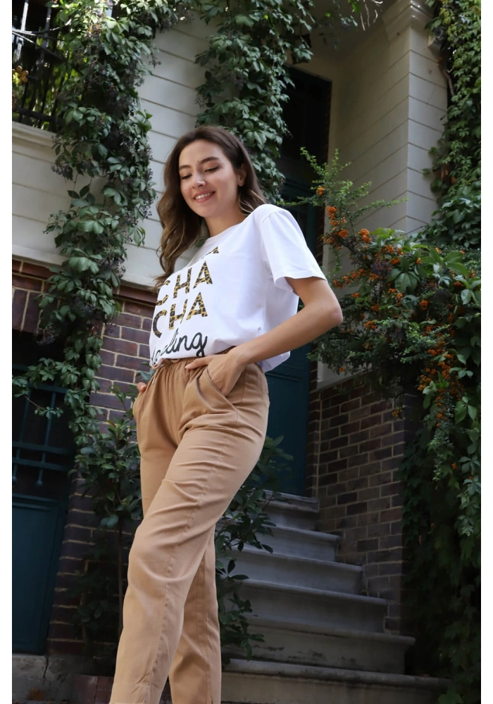 Jogger Pantolon- SÜTLÜ KAHVE