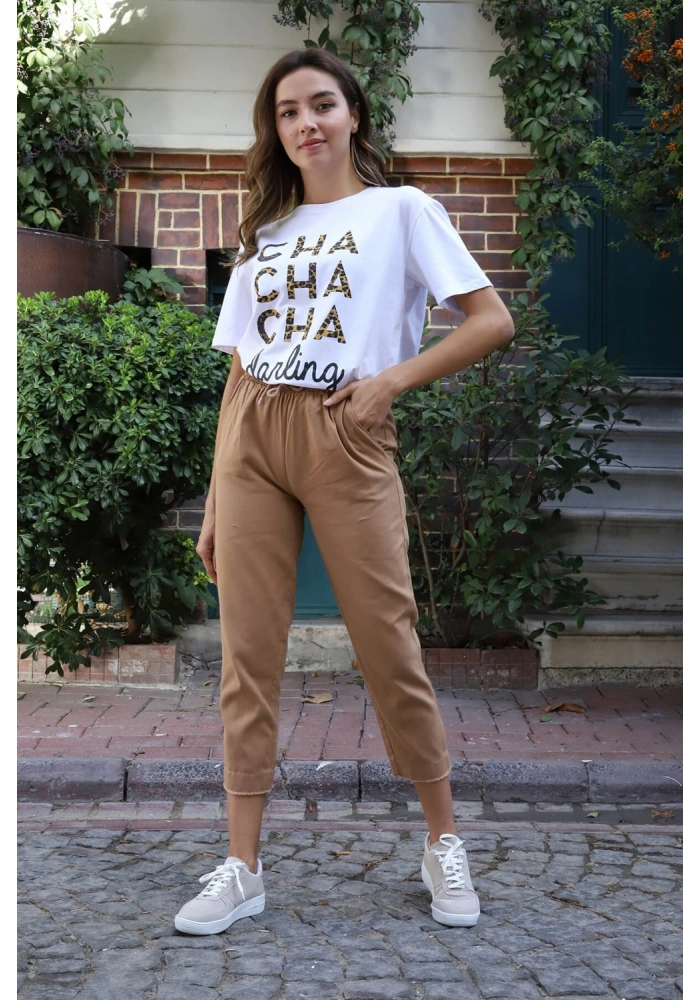 Jogger Pantolon- SÜTLÜ KAHVE