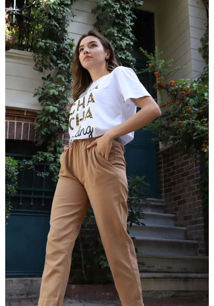 Jogger Pantolon- SÜTLÜ KAHVE