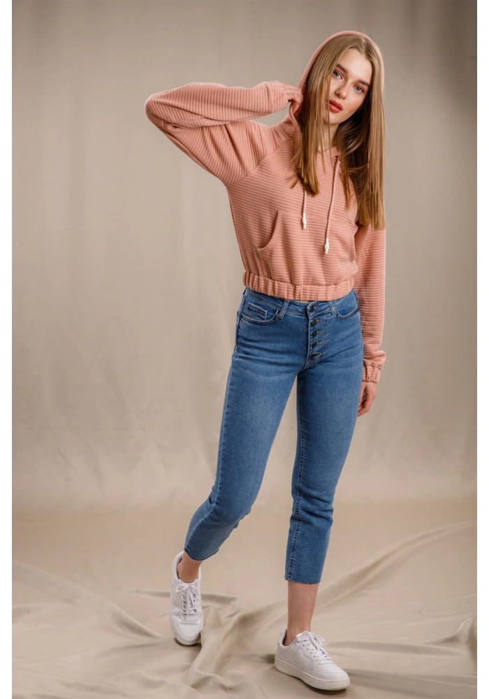 Kanguru Cepli Sweatshirt - PUDRA