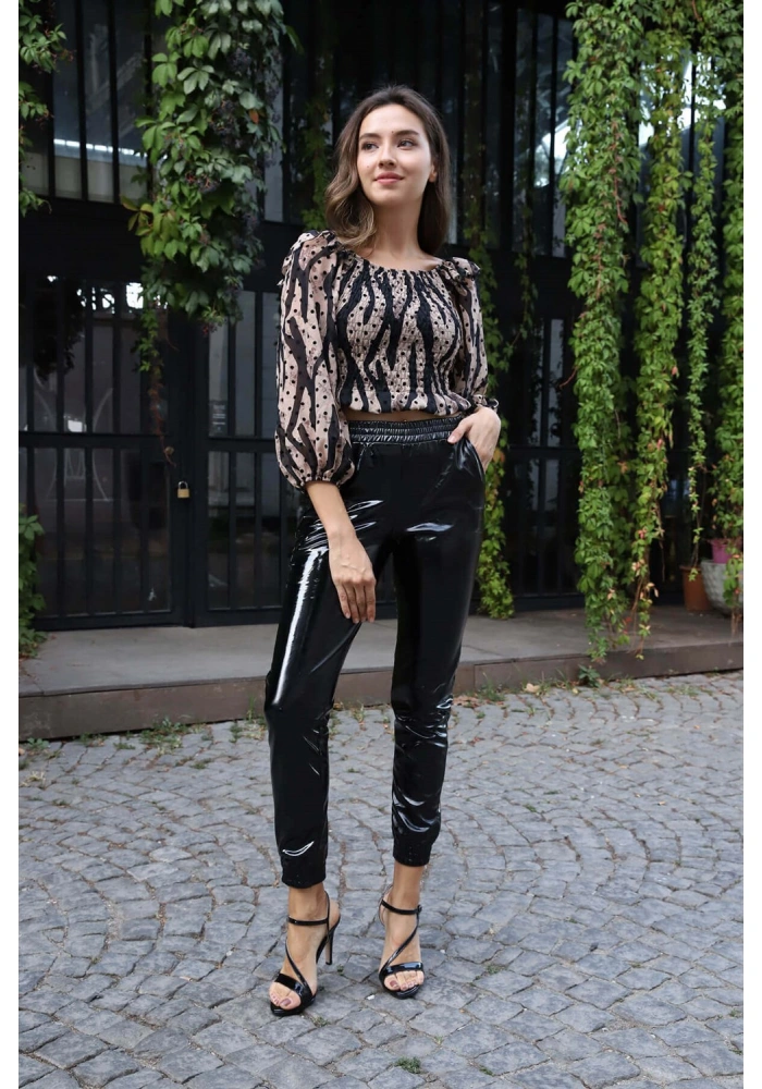 Madonna Yaka Crop Bluz - BEJ